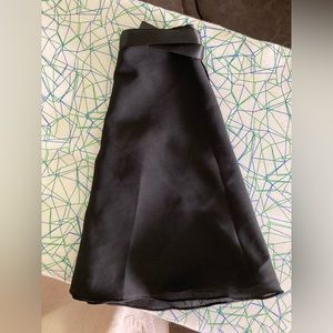 Kids ballet lap skirt, black, large, 12T to 14 T